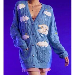 Cinnamoroll Cloud Cable Knit Girls Cardigan Size Medium